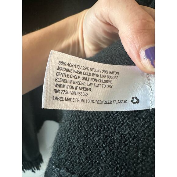 Liz Lange Maternity Sweater Women's Small Medium Cardigan Fringe Waterfall - Picture 4 of 7